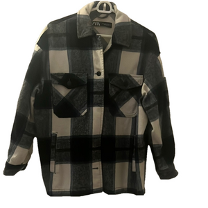 Zara Black and White Shacket